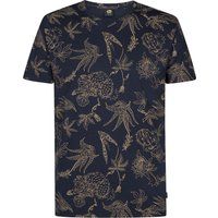 Baumwoll-T-Shirt mit botanischem Print
