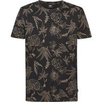 Kurzarm-T-Shirt mit Allover-Botanikprint