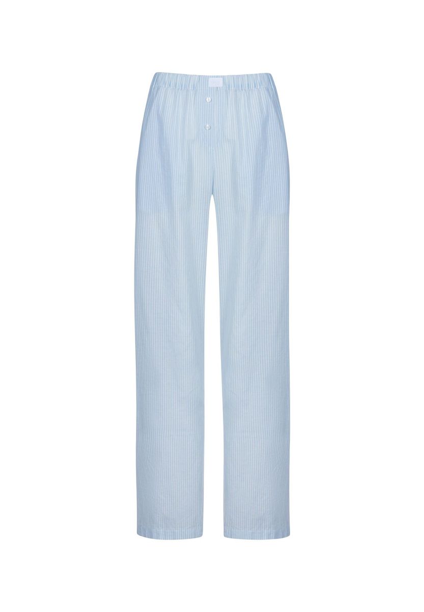 Gestreifte Baumwoll-Pyjamahose