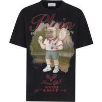 T-Shirt mit Bulldog-Tennisclub-Grafik