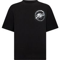 T-Shirt mit Chrome-Scratch-Grafik