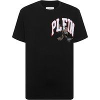 Jersey-T-Shirt mit Adler-Stickerei