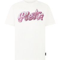 T-Shirt aus Baumwolljersey mit Strassgrafik