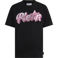 Logo-T-Shirt mit Strassstein-Verzierung