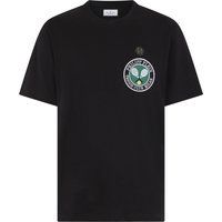 Rundhals-T-Shirt mit Tennis-Patch