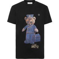 T-Shirt mit Teddy-Doorman und Strassbesatz