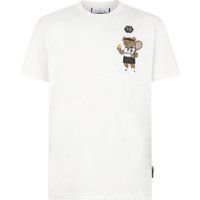 T-Shirt mit Teddybär Tennis-Patch