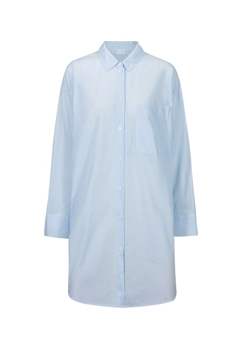 Gestreiftes Baumwoll-Hemdkleid