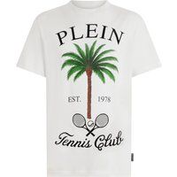 Tennis Club T-Shirt mit Strass-Palme