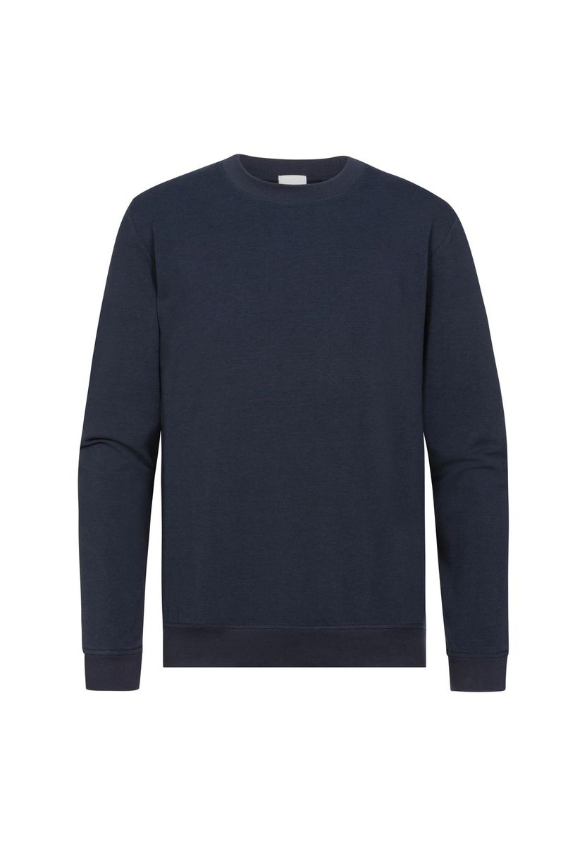 Klassisches marineblaues Rundhals-Sweatshirt