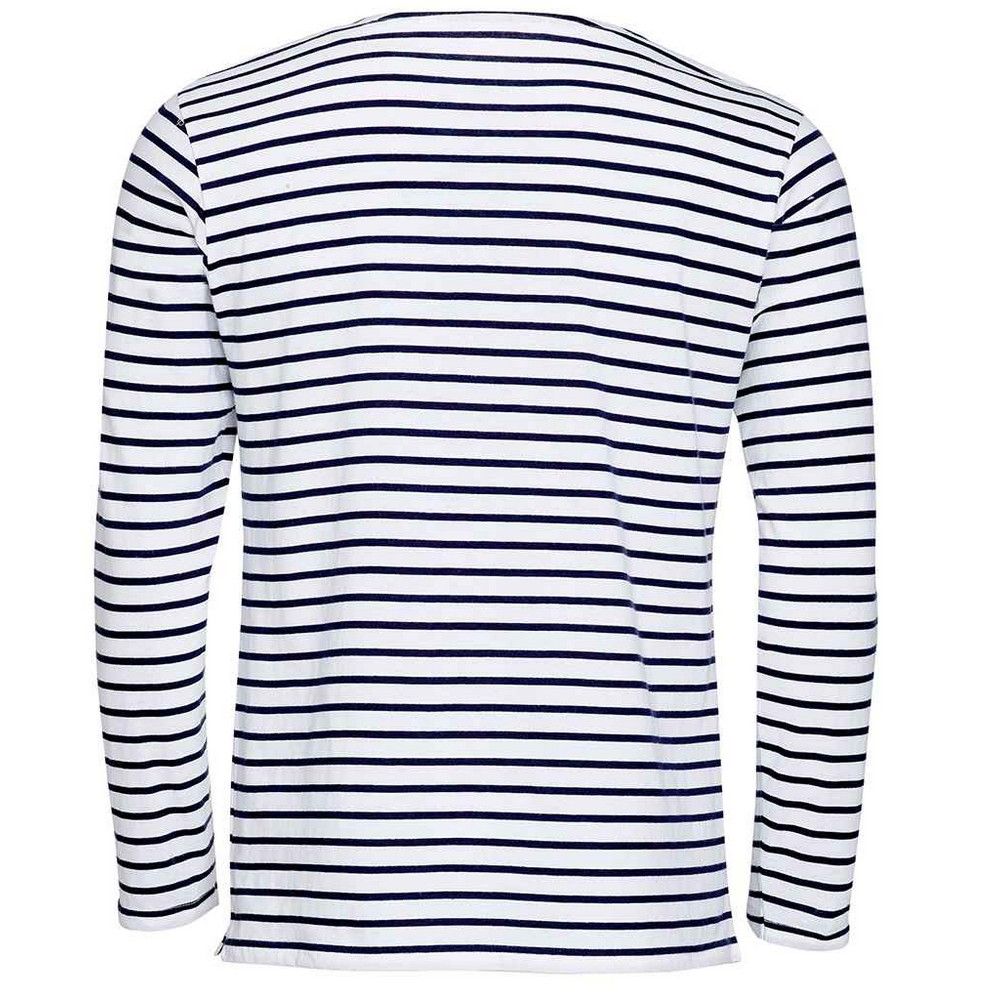 Gestreiftes Langarmshirt im Marine-Stil