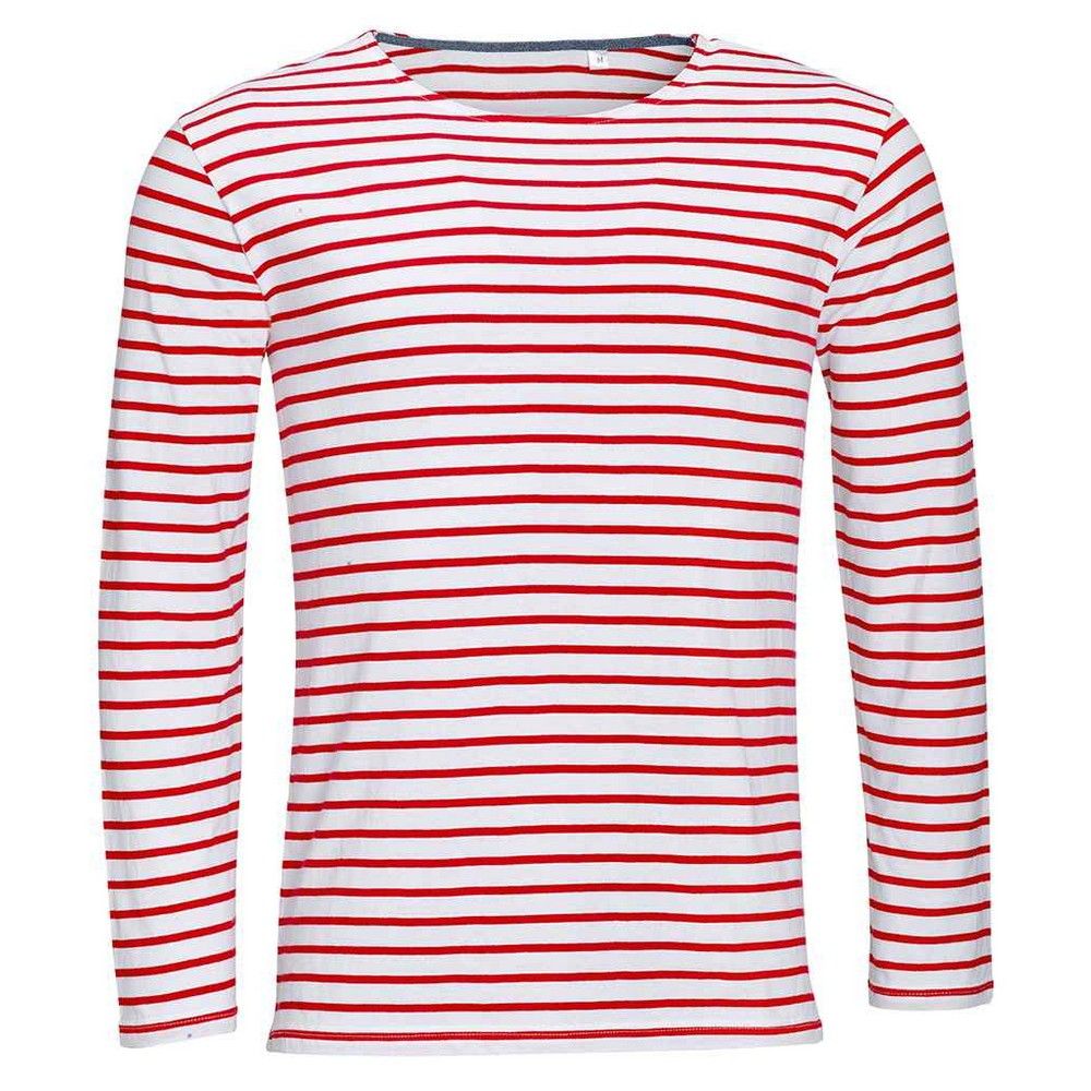 Klassisches Marine-Langarmshirt mit Streifen