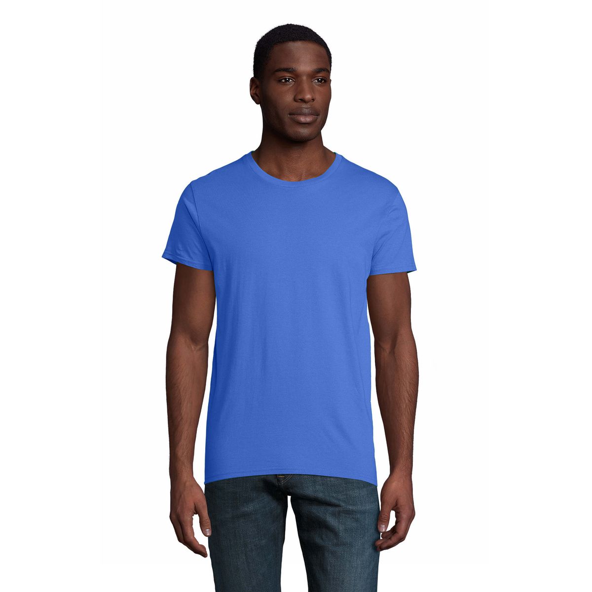 Bio-Baumwoll T-Shirt mit Rundhalsausschnitt