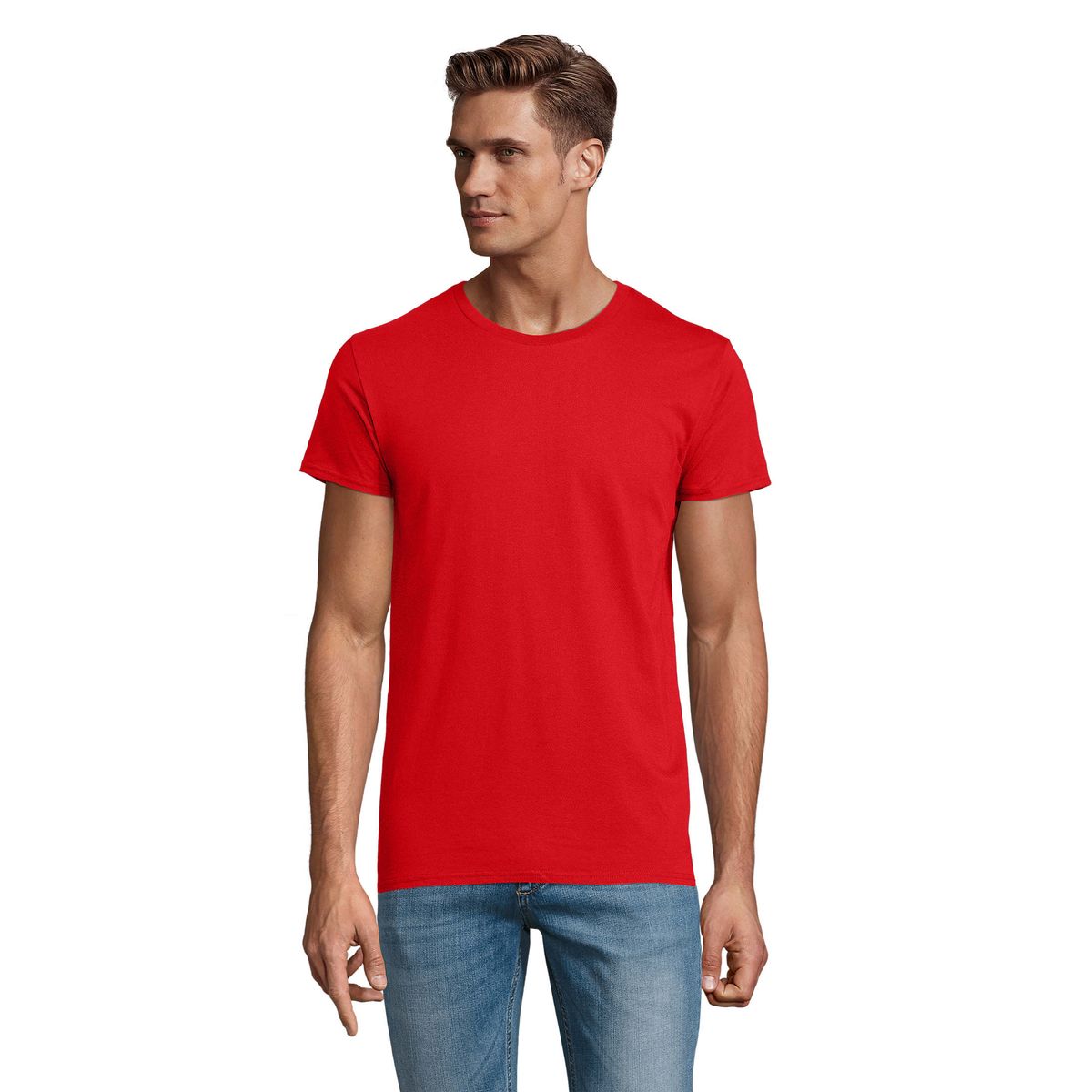 Klassisches Bio-Baumwolle Rundhals T-Shirt