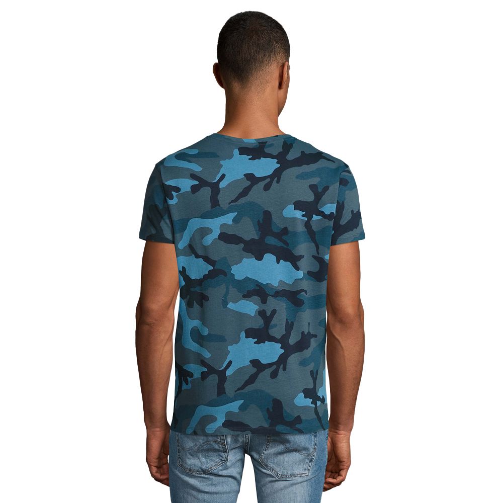 Klassisches T-Shirt mit Camouflage-Muster