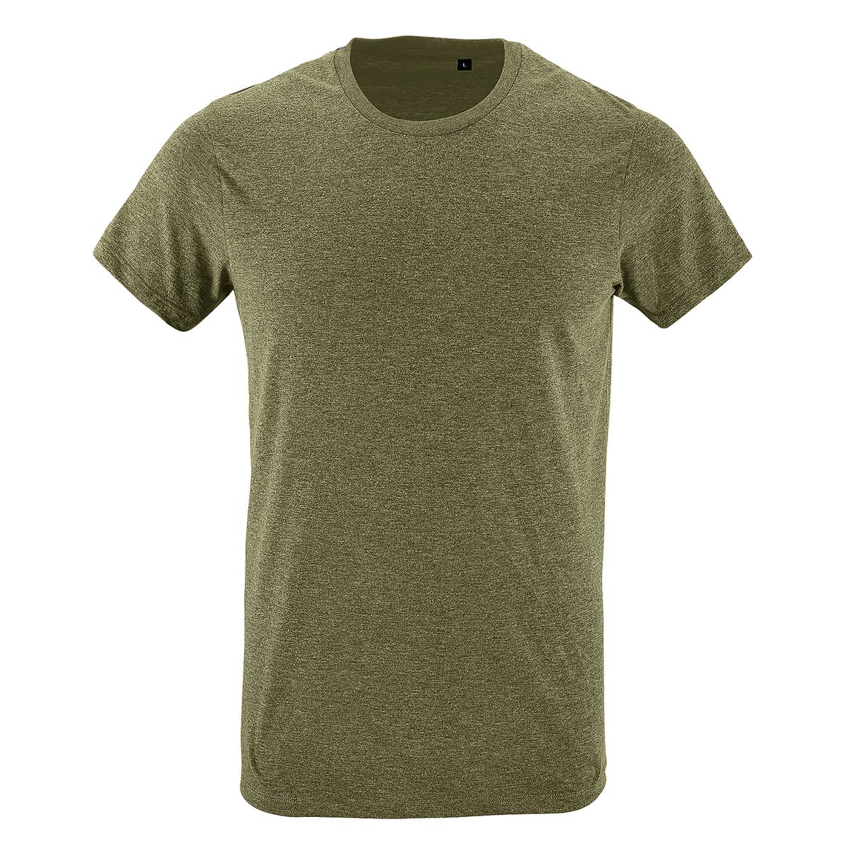 Schmal geschnittenes Melange T-Shirt