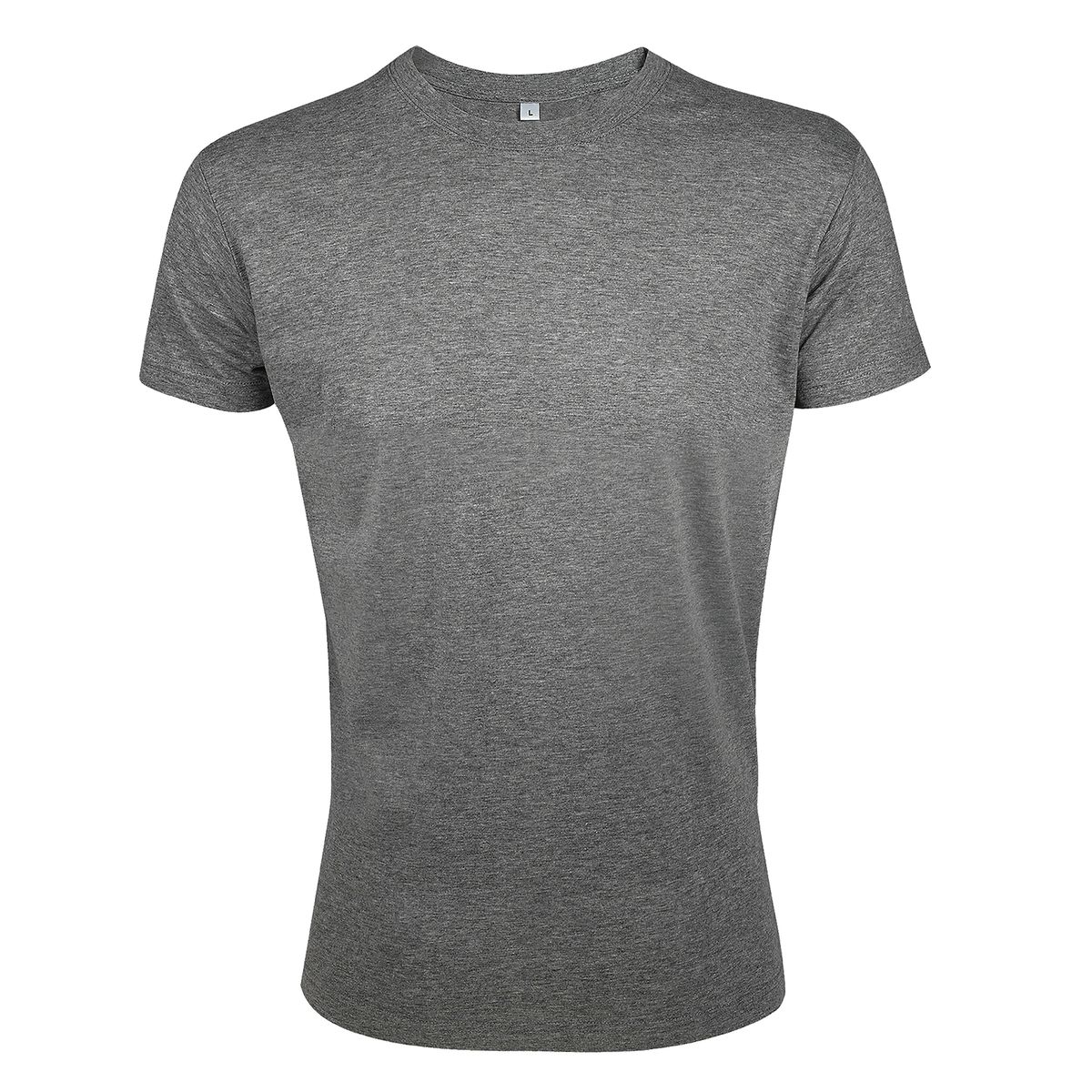Slim Fit Baumwoll-T-Shirt mit Rundhalsausschnitt