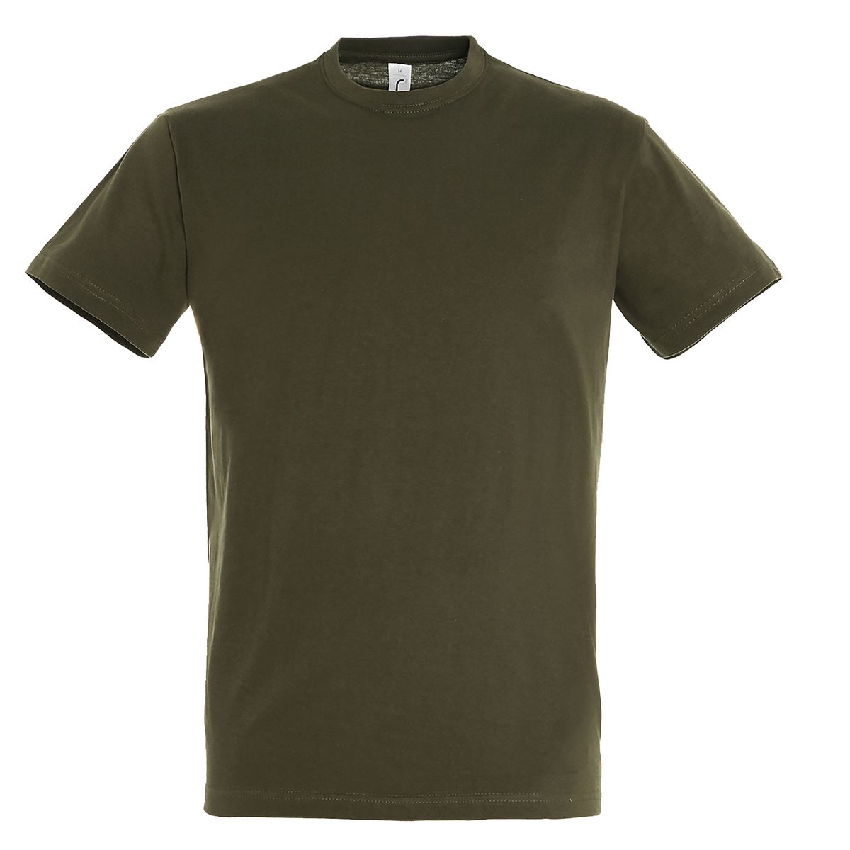 Kurzärmeliges Rundhals-T-Shirt aus Baumwolle