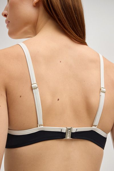 Wattiertes Bügel-Bikini-Oberteil