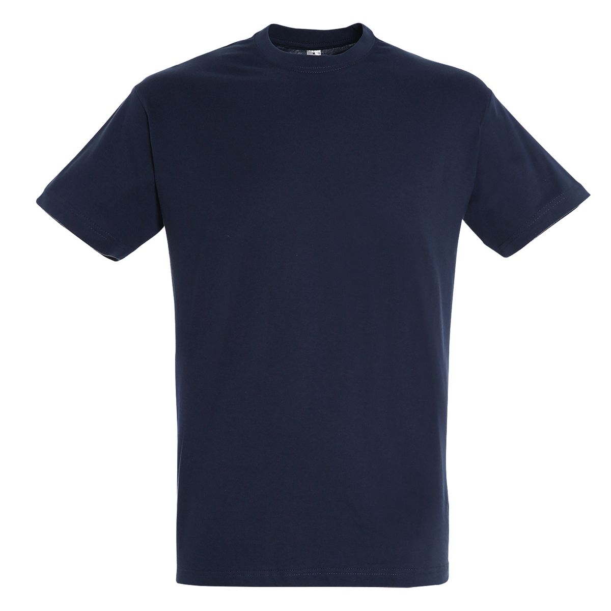 Kurzärmeliges Baumwoll-T-Shirt mit Rundhals