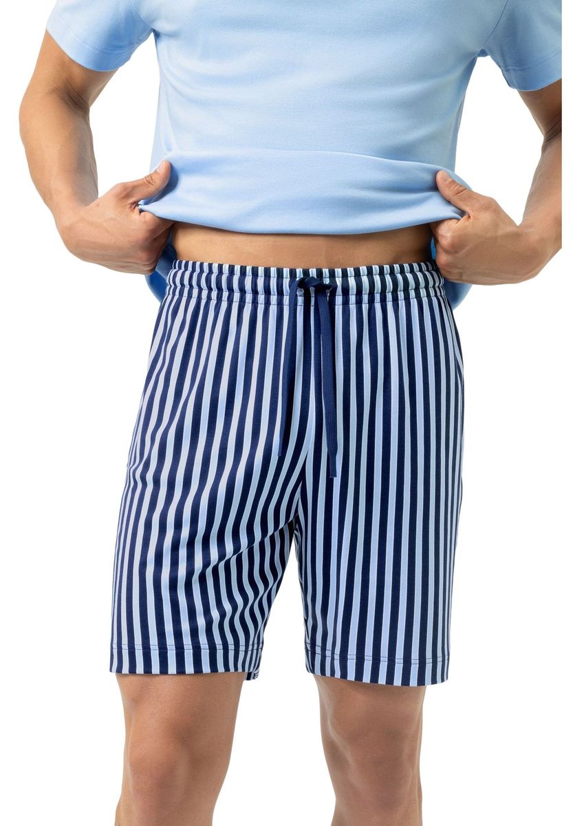 Gestreifte Lounge-Shorts aus Baumwolljersey