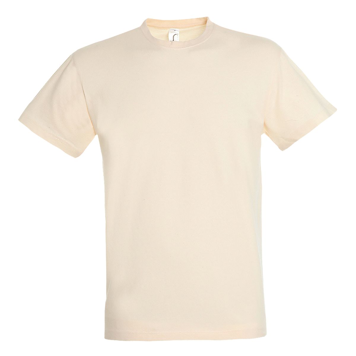 Kurzarm-Baumwoll-T-Shirt mit Rundhalsausschnitt