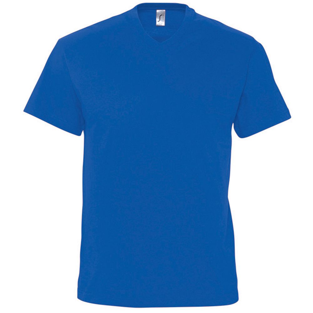 Klassisches Baumwoll-T-Shirt mit V-Ausschnitt