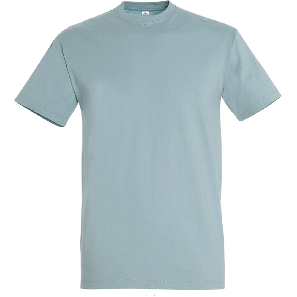 Schweres Baumwoll-T-Shirt mit Rundhalsausschnitt