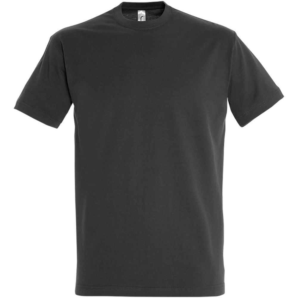 Schweres Baumwoll-T-Shirt mit Rundhalsausschnitt