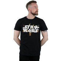 Grafik-T-Shirt mit Chibi-Charakter-Print