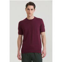 Feingestricktes Shirt mit Rundhalsausschnitt