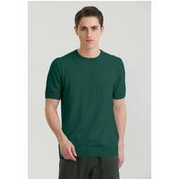 Basic-Strick-T-Shirt mit Rundhalsausschnitt