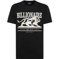 T-Shirt mit Löwengrafik und Rundhalsausschnitt