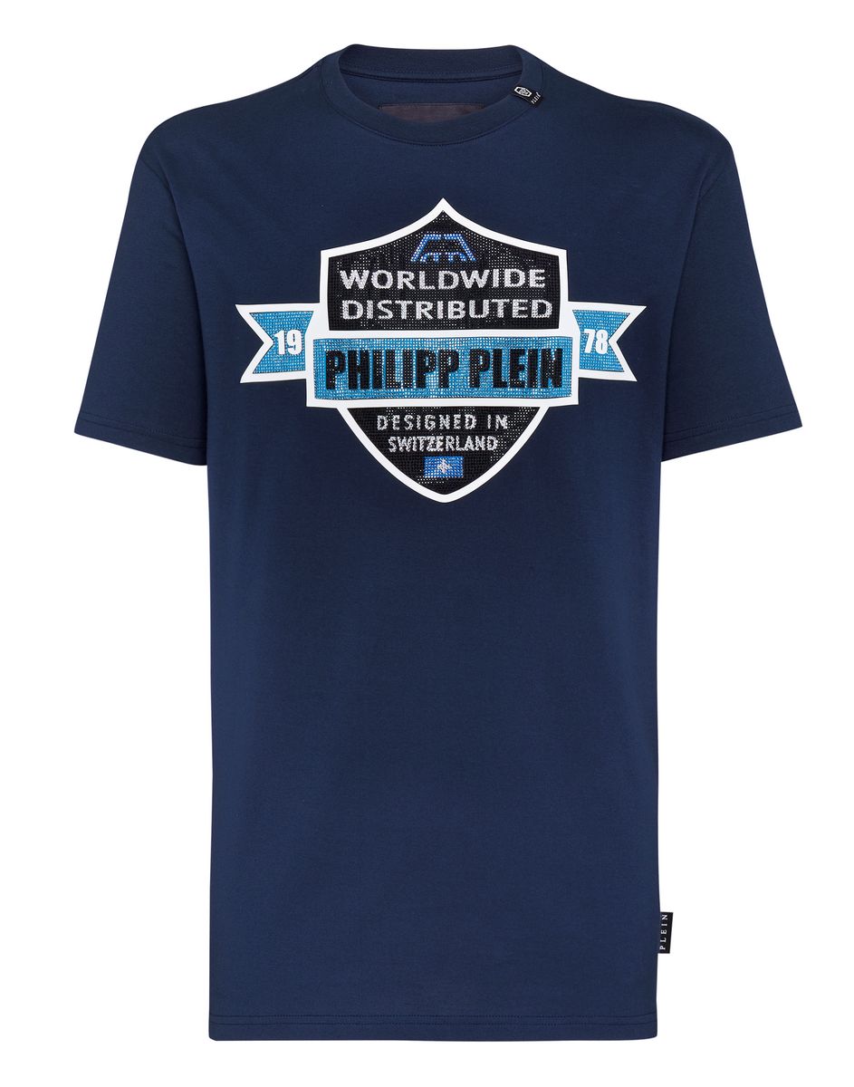 T-Shirt mit verziertem Wappen-Grafik