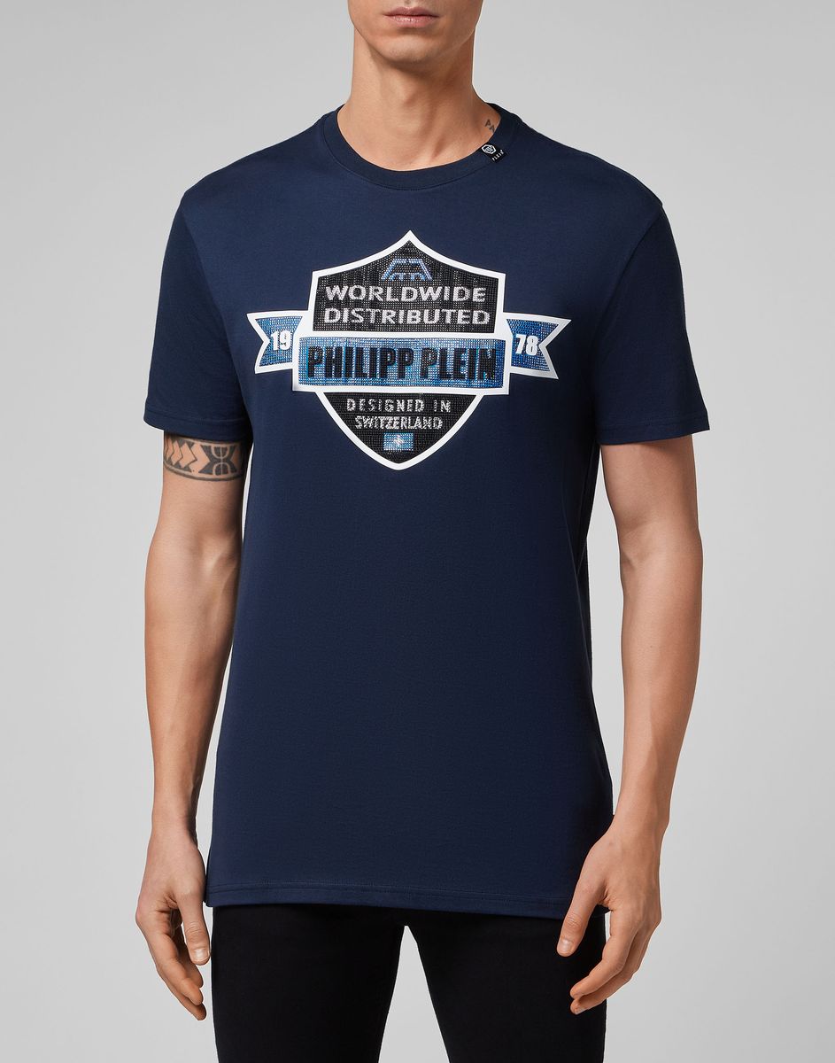 T-Shirt mit verziertem Wappen-Grafik