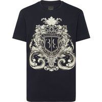 Jersey-T-Shirt mit barockem Wappendruck