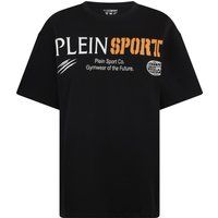 Oversize-Baumwoll-T-Shirt mit Grafik-Logo