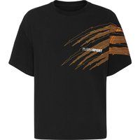 Locker geschnittenes T-Shirt mit Scratch-Print
