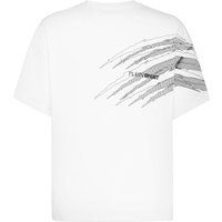 Jersey-T-Shirt mit Scratch-Grafik