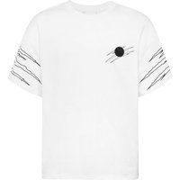 Locker geschnittenes T-Shirt mit Kratz-Print