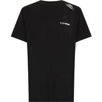 Baumwoll-T-Shirt mit Kratz-Grafikdruck