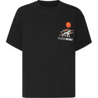 Baumwoll-T-Shirt mit Tiger-Grafikprint