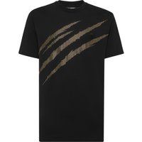 T-Shirt mit metallischem Krallen-Grafikprint
