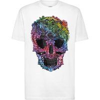 T-Shirt mit barockem Juwelen-Totenkopf