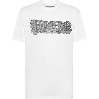 T-Shirt mit verzierter Gothic-Grafik