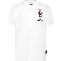 Baumwoll-T-Shirt mit Teddybär-Grafik