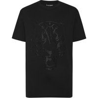 Baumwoll-T-Shirt mit Tigerkopf-Grafik