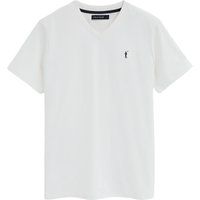 Klassisches T-Shirt mit V-Ausschnitt