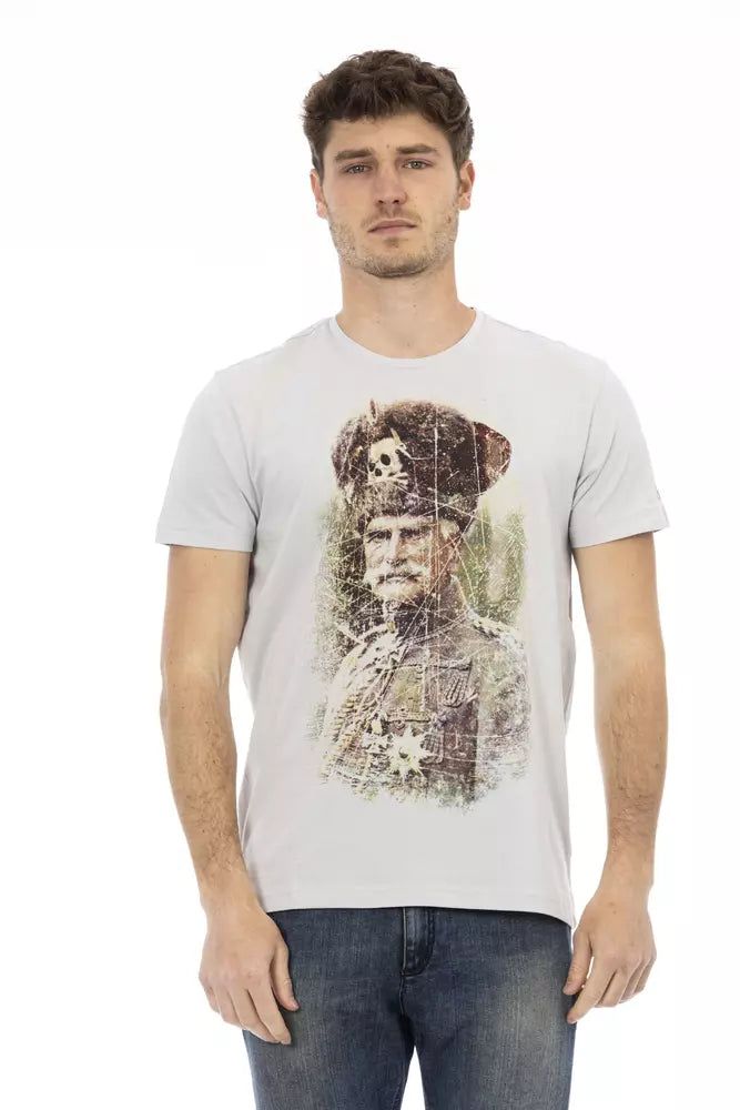 T-Shirt mit historischem Porträt-Print