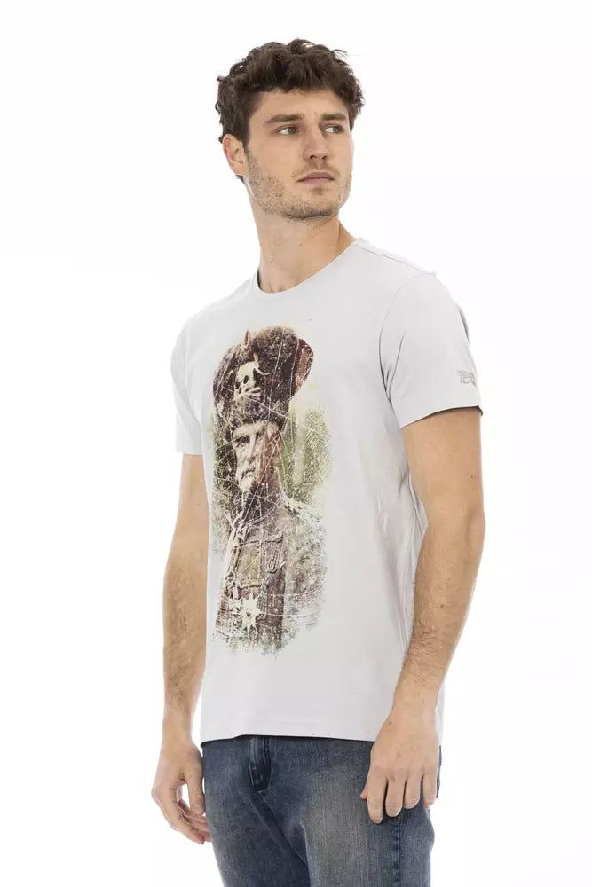 T-Shirt mit historischem Porträt-Print